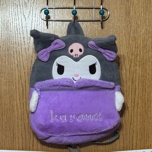 Kuromi fleece small Backpack